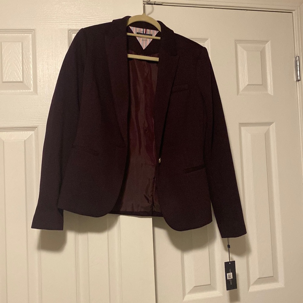 Tommy Hilfiger plum blazer